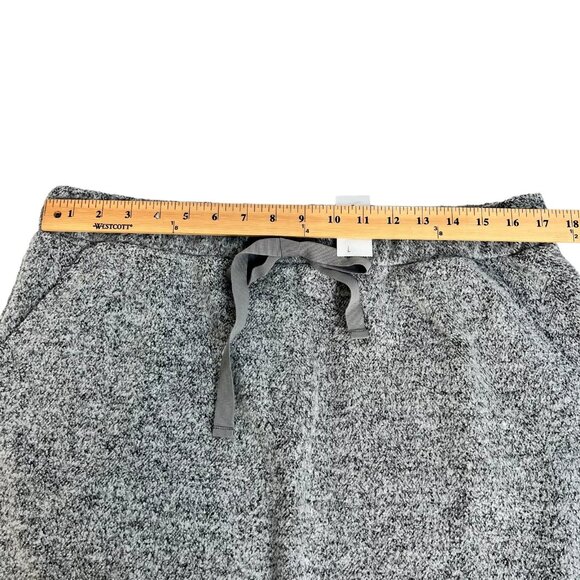 NWT Loft Women's Gray Soft Fuzzy Elastic Waist With Drawstring Mini Skirt Size L - Picture 8 of 8